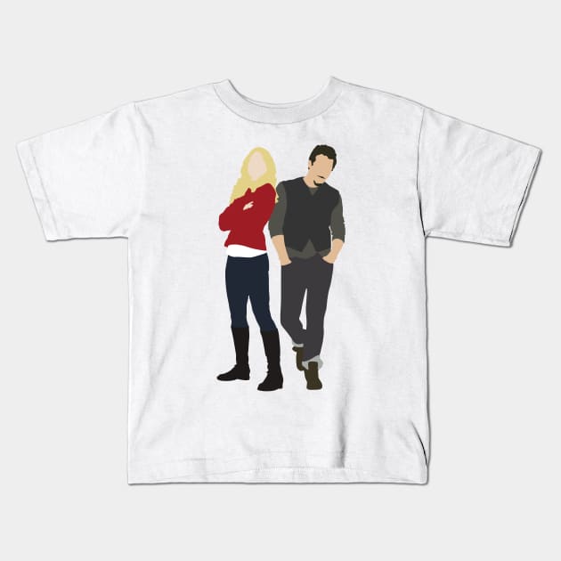 Swanfire - Once Upon a Time Kids T-Shirt by eevylynn